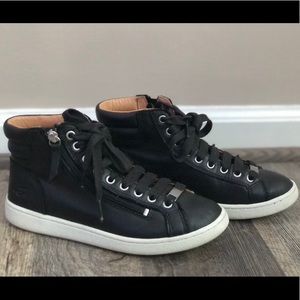 UGG Black HighTop Sneakers Sz 6.5